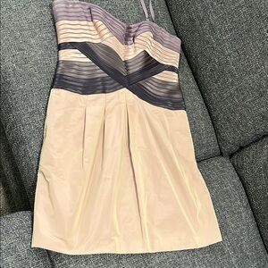 Elegant Strapless Dress in light and dark purple